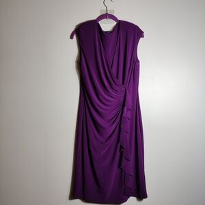 American Living Women's Plus Size 14 Purple Sleeveless Dress